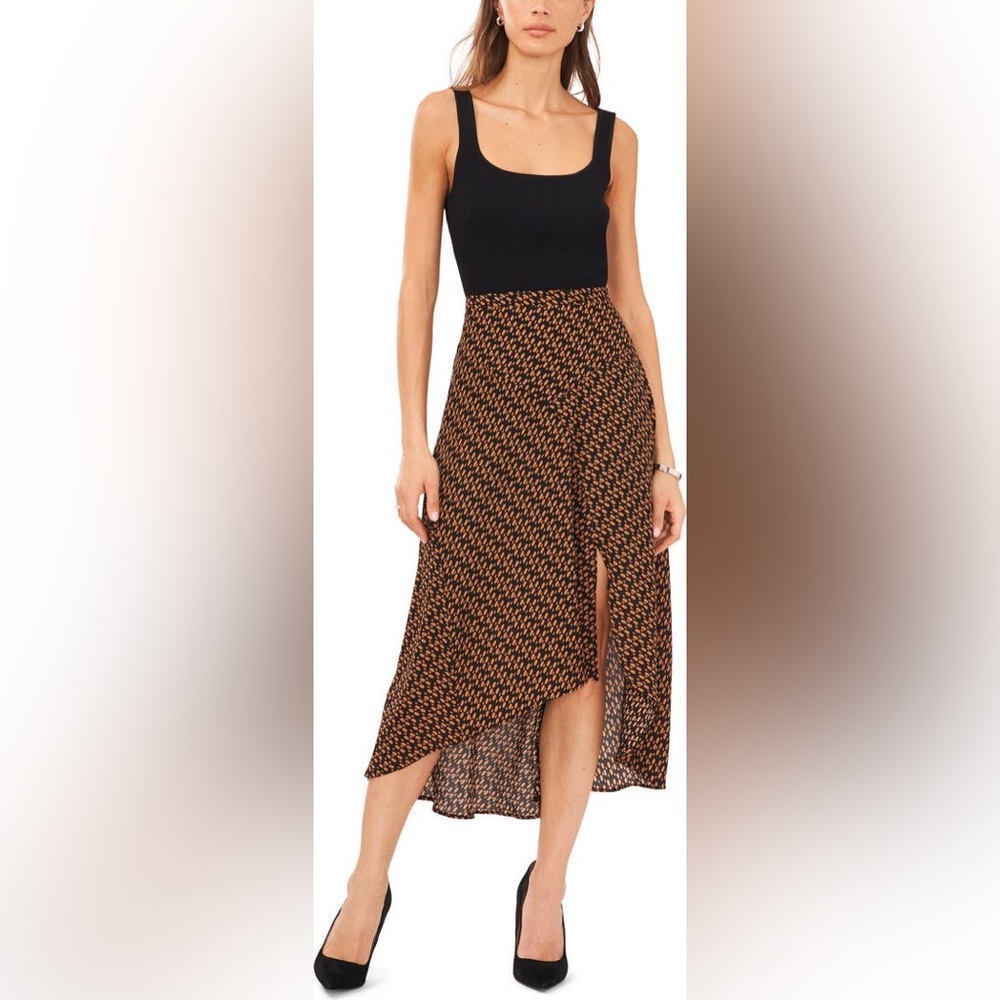 Halogen Pieced High-Low‎ Skirt